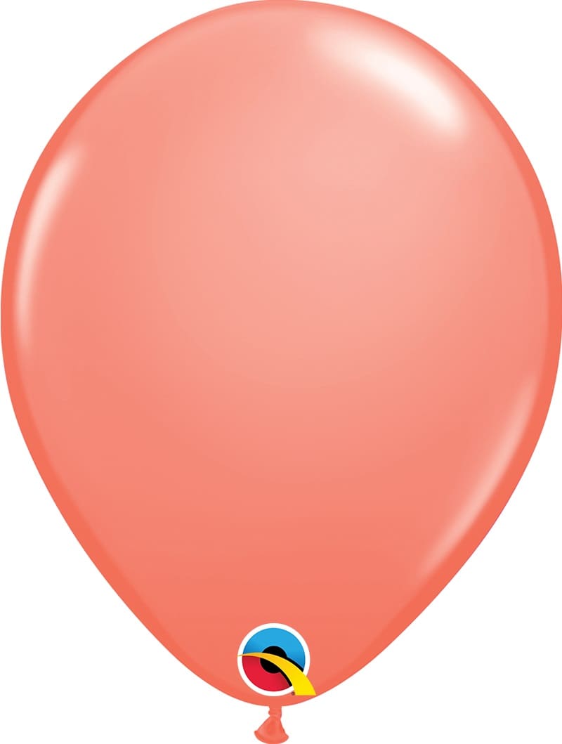 5" Coral Latex Balloons