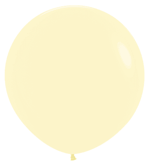 24" Pastel Matte Yellow Balloons