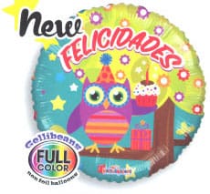18" FELICIDADES BUHO