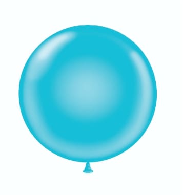 36" Turquoise Latex Balloons