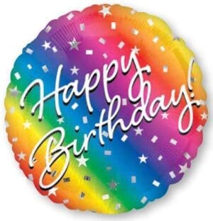 18" BIRTHDAY OMBRE BALLOON