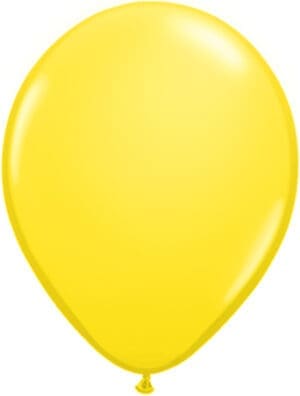 11" Yellow Qualatex Latex Balloons