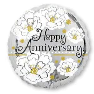 18" Anniversary Silver