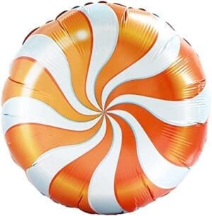 18" Orange Candy Swirl