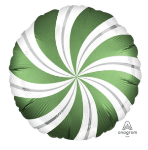 18" Emerald Candy Swirl