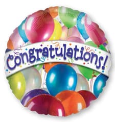 18" Congratulations Balloons