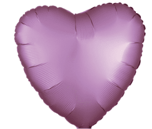18" Flamingo Satin Luxe Heart