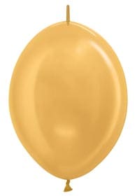 12" Metallic Gold Link o Loon
