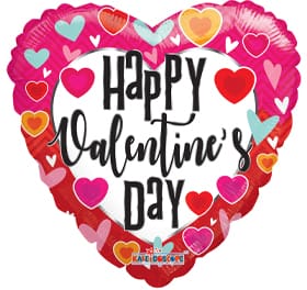 18" HVD Floating Hearts