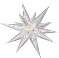 40" Iridescent Starburst