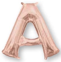 34" Rose Gold Letter A
