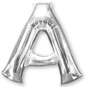 16" Silver Letter A