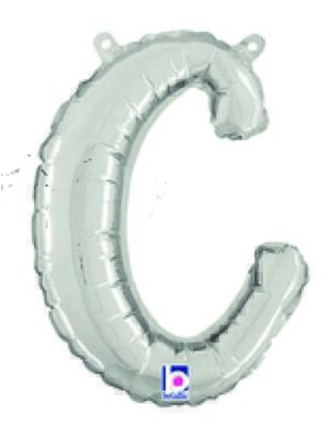 Silver Script Letter C