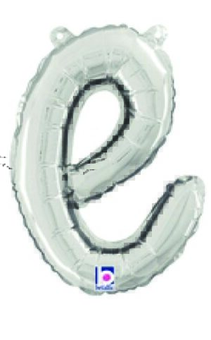 Silver Script Letter E