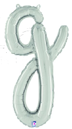 Silver Script Letter G