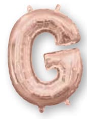 34" Rose Gold Letter G