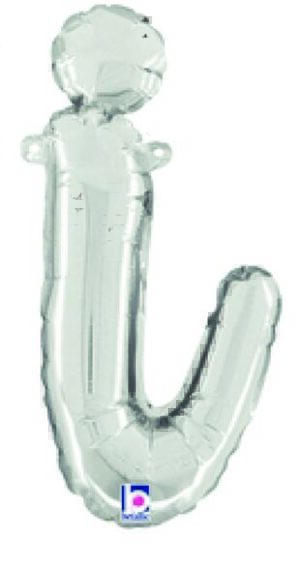 Silver Script Letter I