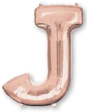 34" Rose Gold Letter J