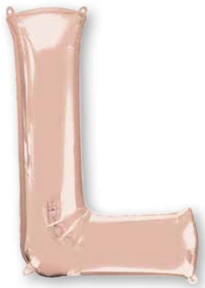 34" Rose Gold Letter L