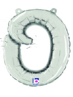 Silver Script Letter O
