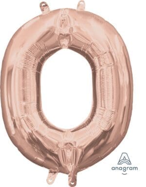 34" Rose Gold Letter O