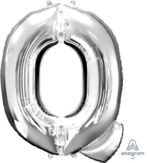 16" Silver Letter Q