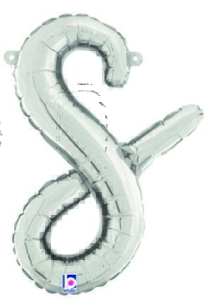 Silver Script Letter S