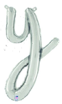 Sliver Script Letter Y
