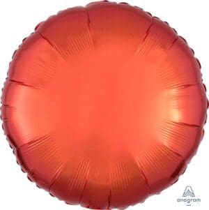 19" Orange Round Foil