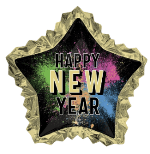 32" New Year Glow Star