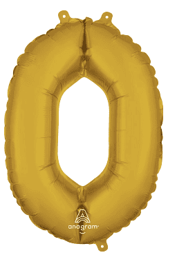 34" Gold Number 0