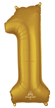 34" Gold Number 1