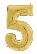 60" Number 5 Gold