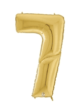60" Number 7 Gold