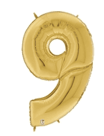 60" Gold Number 9