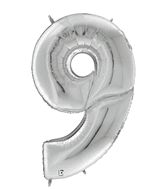 60" Silver Number 9