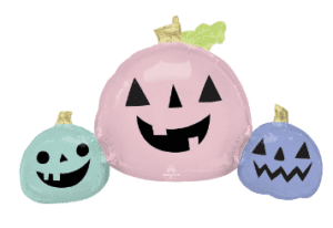 35" Pastel Halloween Pumpkins