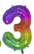 40" RAINBOW JELLY NUMBER 3