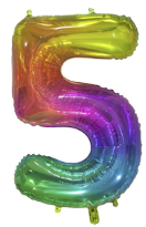 40" RAINBOW JELLY NUMBER 5