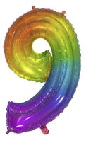 40" RAINBOW JELLY NUMBER 9