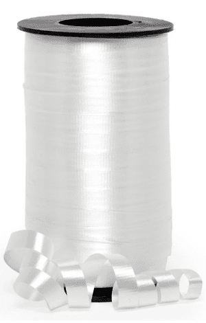 White Wide Ribbon