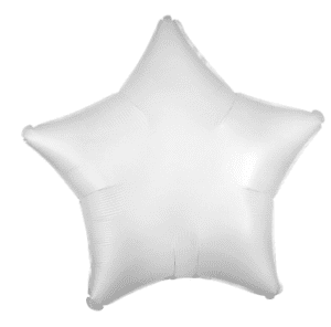 18" White Satin Luxe Star