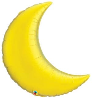 35" Citrine Yellow Crescent Moon