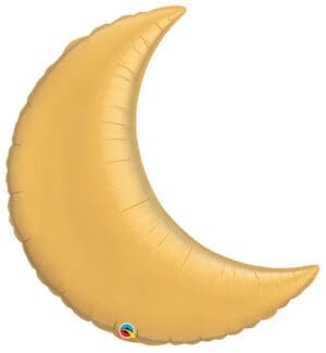 35" Gold Crescent Moon