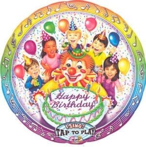 28" CLOWN & KIDS SINGING MYLAR