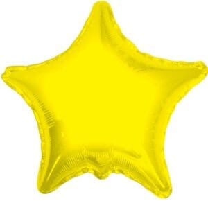 18" YELLOW STAR FOIL BALLOON