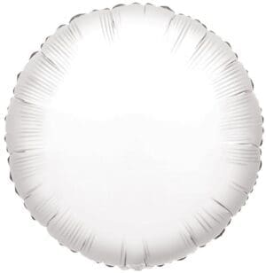 18" WHITE ROUND FOIL