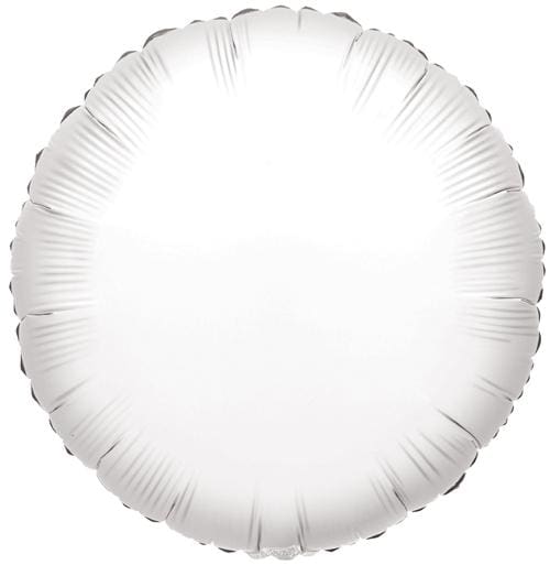 18" WHITE ROUND FOIL