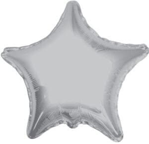 18" SILVER STAR FOIL BALLOON