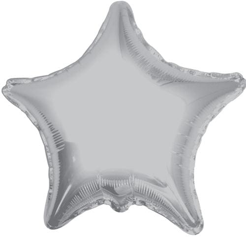 18" SILVER STAR FOIL BALLOON